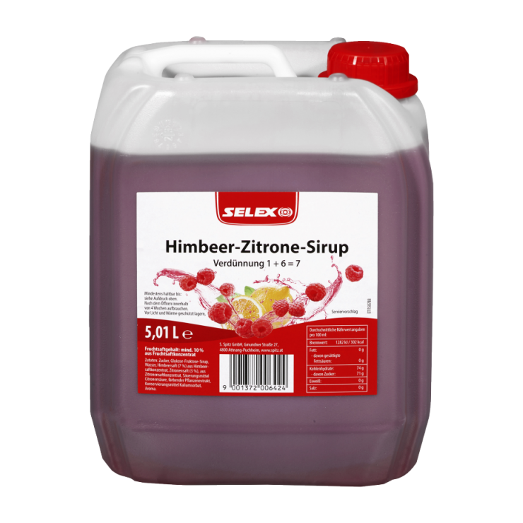 SELEX Himbeer-Zitrone Sirup 5l